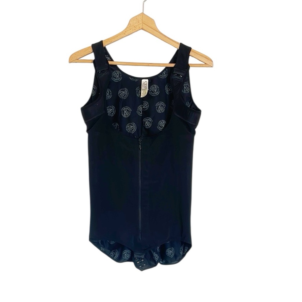 CYSM Black Front Zip Body Shaper Bodysuit size XL